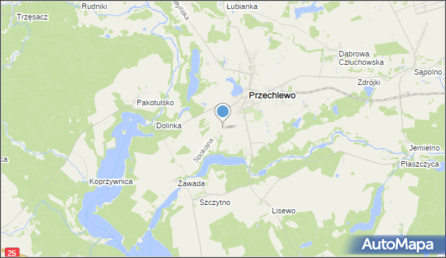 mapa Kolonia Przechlewo, Kolonia Przechlewo na mapie Targeo